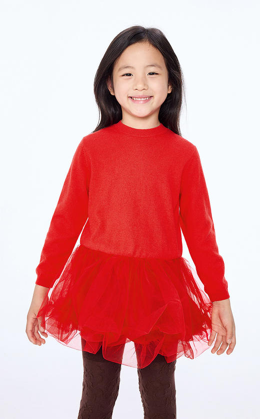 jnby   25年秋款  长袖毛衫连衣裙  1P0G13470 商品图3