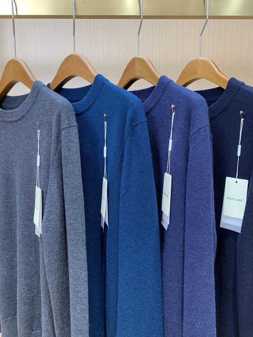 🔥衣柜必备❗️【意大利Marland男士圆领罗纹针织衫】外穿有型、内搭显贵！男士正肩打底衫，低调简约，简洁又大气  ✅亲测款，保暖性强、包裹性绝！⚠️有它保暖又不臃肿 商品图6