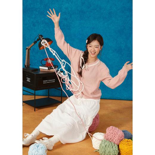 甜美蕾丝绑带开衫毛衣-纪念日百货门店同款165496809 商品图0
