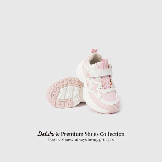 笛莎Deesha 女童童鞋2025冬季新款加绒低帮运动鞋 商品图2