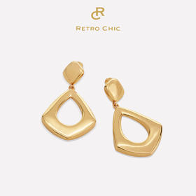 Mordern Art 现代艺术时期 | 菱镜金/银色耳环