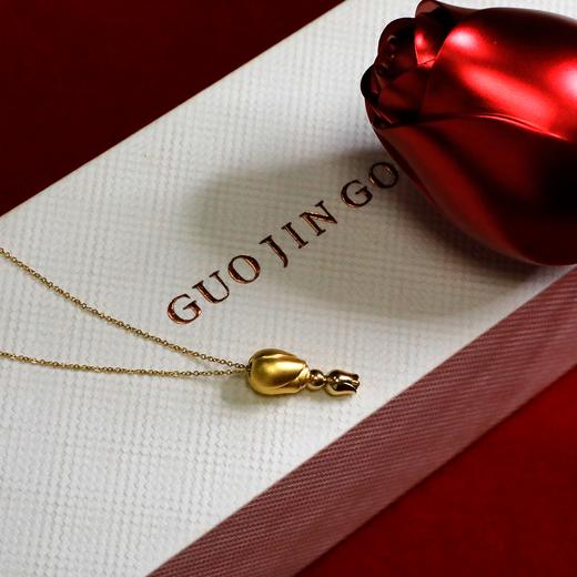 黄金玫瑰花项链！纯金999！0.8g！ 商品图8