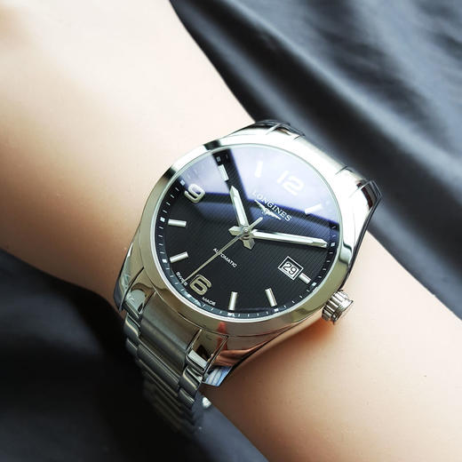 【95新】LONGINES 浪琴康铂系列L2.785.4.56.6自动机械机芯40MM（男款）日期显示190925NJS11 商品图7