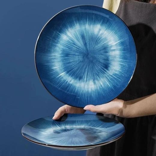 清仓特价?原线下瓷器城专售商品69.9我们仅29.9抢?灼瓷 窑变星空渐变餐具 餐桌上的蓝染风格调 稀缺窑变工艺 匀净莹透 釉面细腻绝不掉色 商品图0