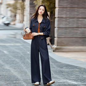 HR YKSL790时尚休闲三件套套装工装休闲外套背心长裤