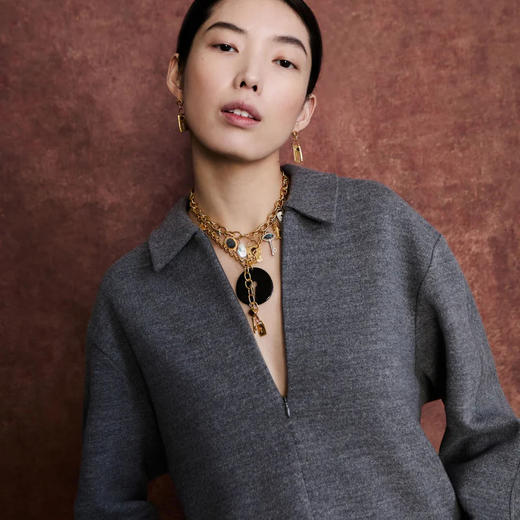 北京仓｜Chan Luu-Padlock-黑角 挂锁 吊坠 项链［美国设计师］ 商品图3