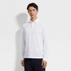 ZEGNA 杰尼亚 男士棉质珠地网眼长袖Polo衫 白色 UG392A2 G713 N00 商品缩略图1
