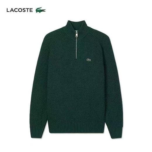 【5.6折】5楼法国鳄鱼 LACOSTE男装冬季潮流立领半拉链羊毛毛衣针织衫|AH3134-10-YZP 吊牌价2290 折后价1290 商品图0