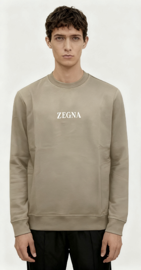 E.Z 杰尼 铜氨丝圆领卫衣 WY913