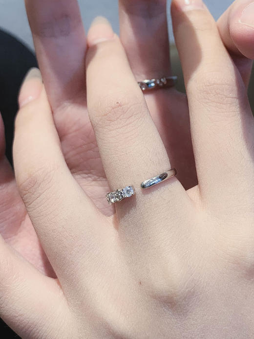 卡蒂罗KADER 恋爱印记情侣对戒 豹豹猫猫双向奔赴 萌趣浪漫独特原创设计 小众轻奢百搭男女友款#好运 商品图6