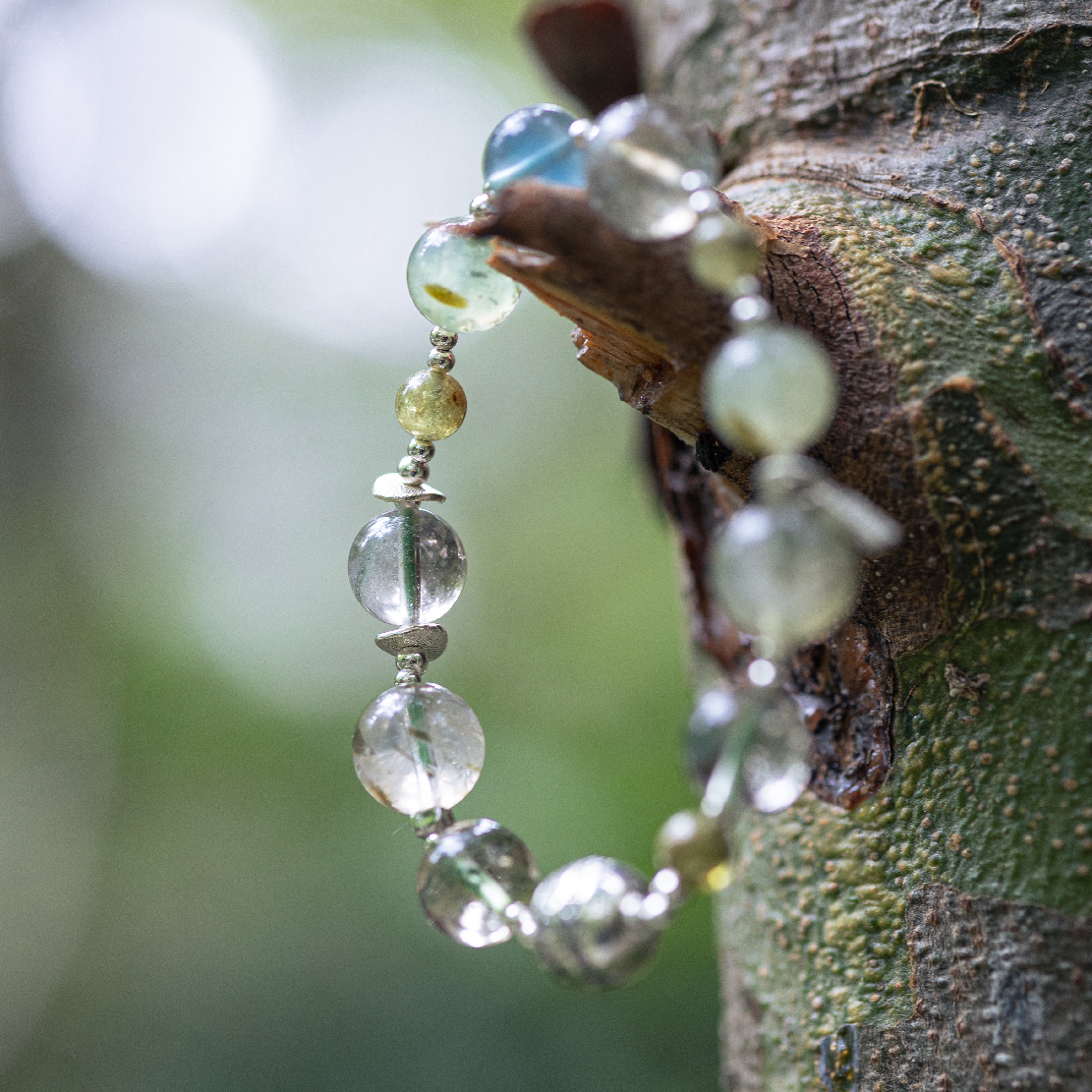 绿度母心咒绿幽灵多宝手串 | 万物叁仟