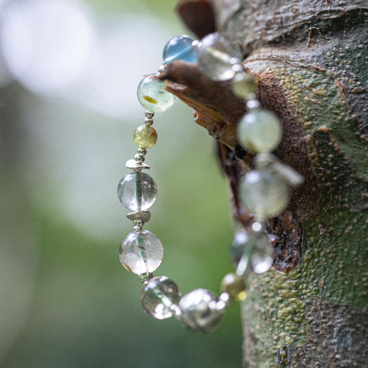 绿度母心咒绿幽灵多宝手串 | 万物叁仟 商品图0