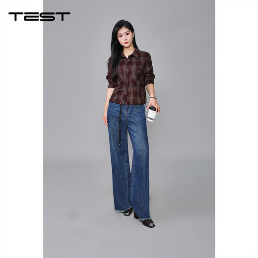 秋上新复古英伦风格子短夹克外套2253009 商品图2