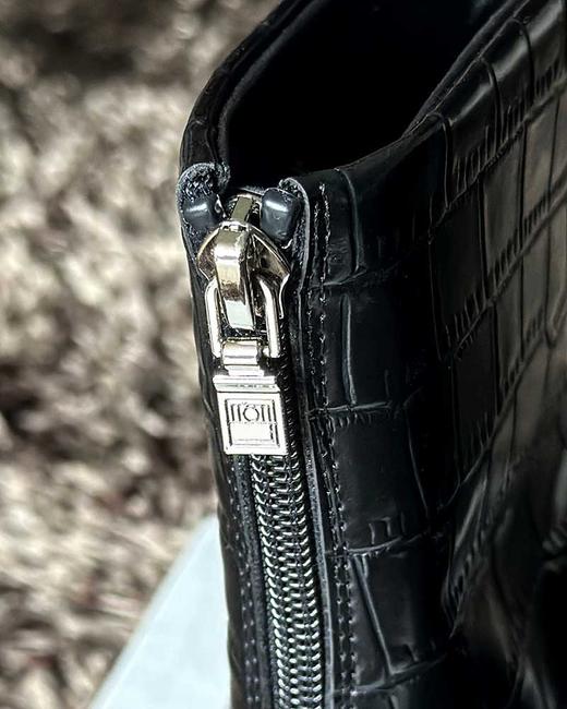 售完 THS-限时 TOT家 女士 气质款牛皮鳄鱼纹长筒靴 短靴 3色 BZ1267 商品图10