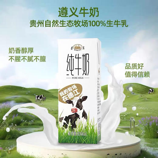⁵活动截止12月31日：59.9元3箱【遵义纯牛奶】配料只有生牛乳 200ml/瓶 10瓶/箱【贵州遵义溯源】 YY05-QTT-ZYHS 商品图1