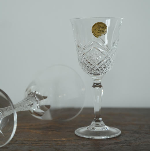 法国中古水晶高脚杯 商品图0