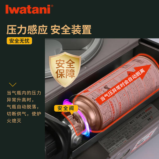 岩谷（Iwatani） 便携式煎炒炉多功能卡式炉瓦斯炉家用火锅炉子野炊烤肉卡磁炉具ZA-17C+加大烤盘ZK-15 商品图4