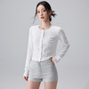 跃牌【周游世界】秋冬新款瑜伽服女纯棉透气短款休闲叠穿长袖薄外套TP0979 商品缩略图3