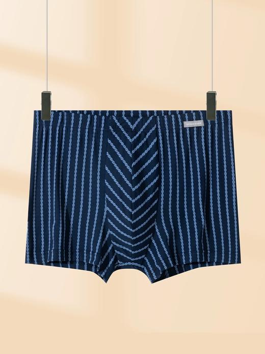 【莫代尔经典条纹】舒雅男士中腰平角裤95%莫代尔 5%氨纶 180克  39/25518T 商品图4