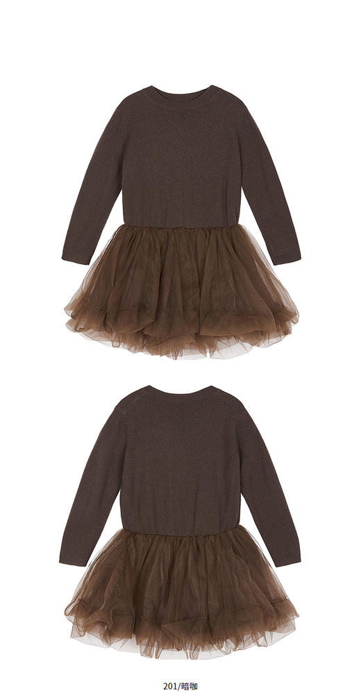 jnby   25年秋款  长袖毛衫连衣裙  1P0G13470 商品图9