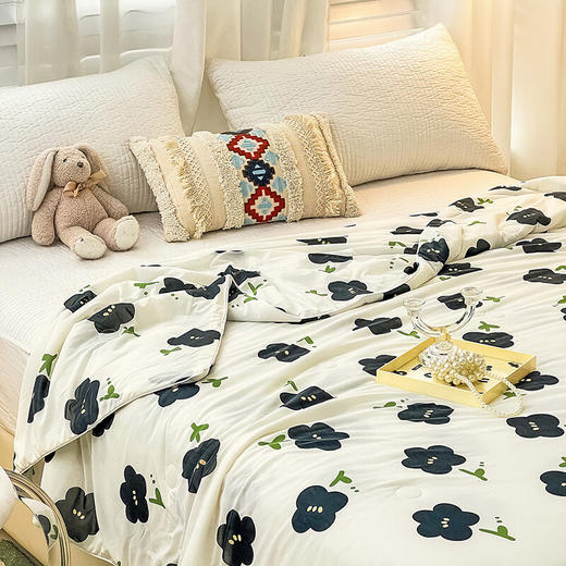 PLOVER啄木鸟(PLOVER)夏凉被-凉感丝夏被 花枝 200cm*230cm 商品图4