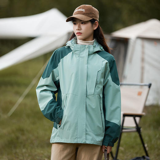 冲锋衣男女同款2025秋冬新款连帽青年户外运动休闲防风情侣百搭外套潮潮流夹克外套 商品图6