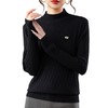 CC高级感毛衣女冬季新款洋气半高领针织衫时尚显瘦短款打底上衣百搭 商品缩略图4