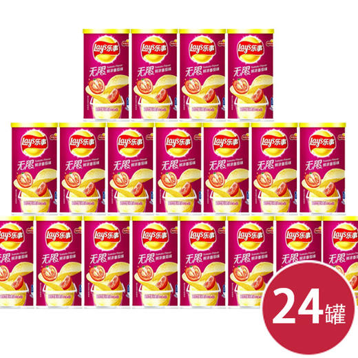 乐事40g无限鲜浓番茄味罐装*24罐(6924743918313) 商品图0
