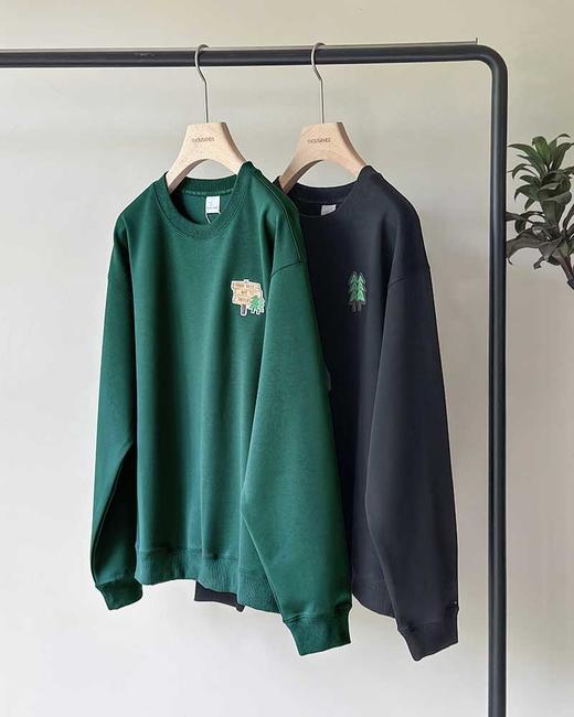 售完 THS-限时 可隆家 情侣款 圆领款插画师联名卡通印花卫衣 2色 QI142 商品图3