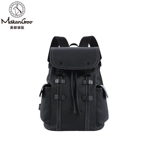 美都袋鼠日韩男款休闲商务背包磁吸扣双肩背包MDXXB4015-A 14英寸 商品图2