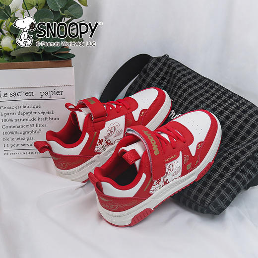 【史努比】童鞋潮流百搭休闲中国风 男女童板鞋28-39★ 商品图7