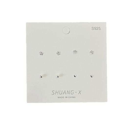 「9.9到手12件套」s925银针基础简约女小巧耳钉套装 迷你精致冷淡风养耳洞耳骨钉时尚饰品 商品图4