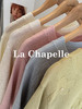 会员福利【莱赛尔+亚麻】拉夏贝尔/La Chapelle圆领短袖提花精致优雅亚麻针织衫女短袖T恤宽松打底衫 商品缩略图3