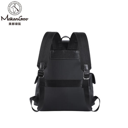 美都袋鼠日韩男款休闲商务背包磁吸扣双肩背包MDXXB4015-A 14英寸 商品图5