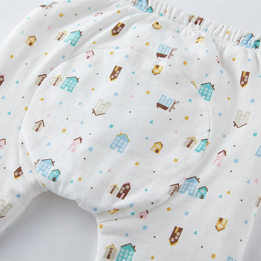 英氏2折清仓 婴儿冬夹棉保暖大PP裤宝宝纯棉宽裆裤子YZJHJ31011A 商品图3