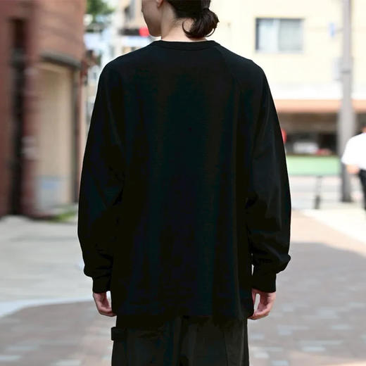 blurhms Co/Silk Nep Raglan Tee 丝棉混纺圆领长袖T恤 商品图1