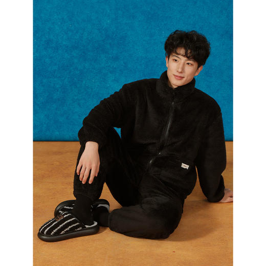 条纹皮标男款棉拖-纪念日百货门店同款165795649 商品图0