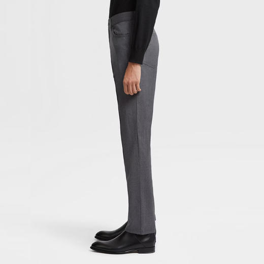 ZEGNA 杰尼亚 男士羊毛 Roccia 休闲裤 灰色 UCP03A6 CITY 029 商品图2