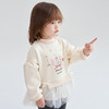 笛莎Deesha 2025冬季女童新款甜美网纱拼接半高领加绒卫衣 商品缩略图2