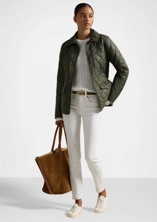 单品包邮现货 THS-无 RL马球家 经典款绗缝猎装棉服 修身叠搭外套 4色 BW399 商品图2