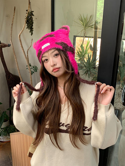 奶牛纹角角针织帽-纪念日百货门店同款166093323 商品图1