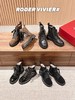 Roger Vivier 罗杰维维亚秋冬新款女靴 方扣中筒靴厚底英伦风马丁靴(DBG) 商品缩略图0