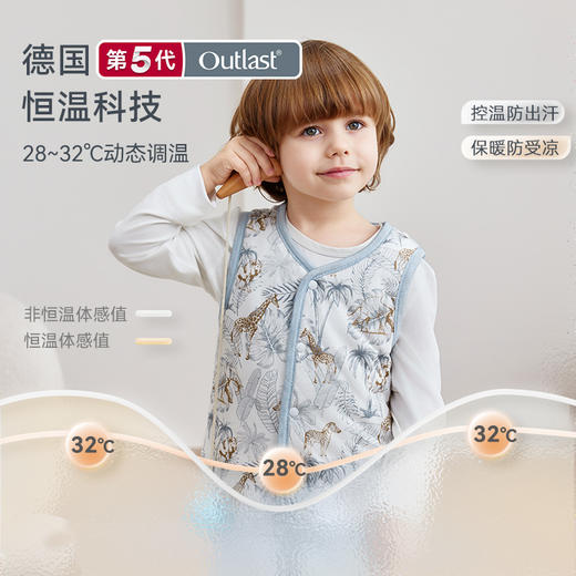 【感恩回馈 双面可穿】【2025秋冬新品】i-baby×Outlast柔润抑菌桑蚕丝棉恒温马甲 商品图2