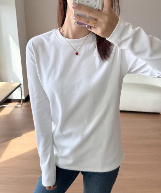 液态水柔棉万能基础情侣T恤090807 商品图1