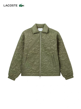【6折】5楼法国鳄鱼LACOSTE女装冬季时尚休闲舒适保暖翻领棉服外套|BF7385-98-BMY吊牌价2590活动价1554