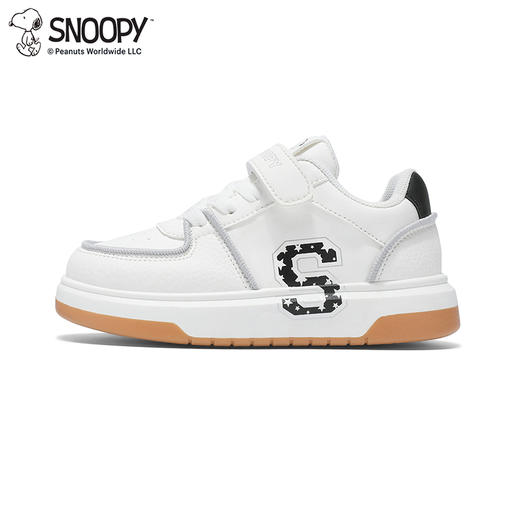 【史努比】儿童运动鞋秋季儿童低帮休闲板鞋男女童魔术贴小白鞋27-38 商品图3