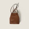 Miu Miu 女士压花字母徽标纳帕皮革迷你单肩包 棕色 5NF460 AEFX F0316 商品缩略图0