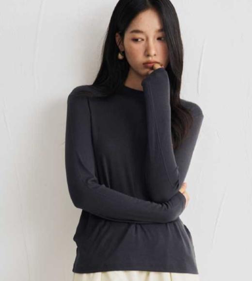 老米优品🎈3-5天！小立领/大圆领《品质款秋冬肌底衣 🍂醋酸天丝羊毛  面膜打底tee》软糯又温暖 ， 质感nice~ 礼袋包装 加赠羊毛专用天然樟木球 防虫防蛀防霉 商品图1