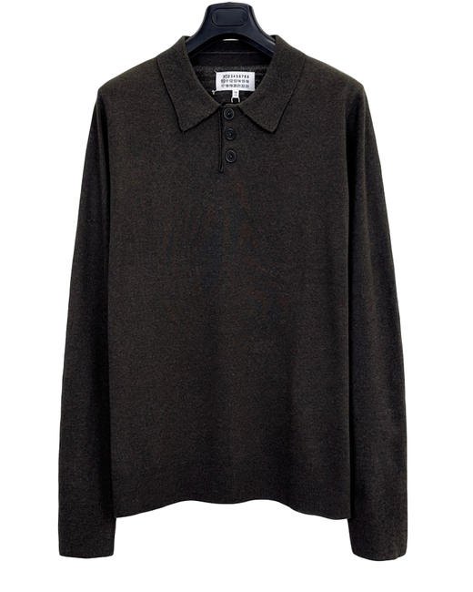 男款肘部拼接针织Polo衫毛衣016 商品图0