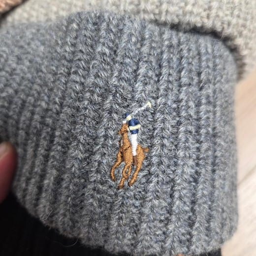 【开放日忙 秒杀价已调 直接拍】返场 原单拉夫 男女同款 RL 6色 羊毛 彩色小马仔刺绣针织帽 商品图8